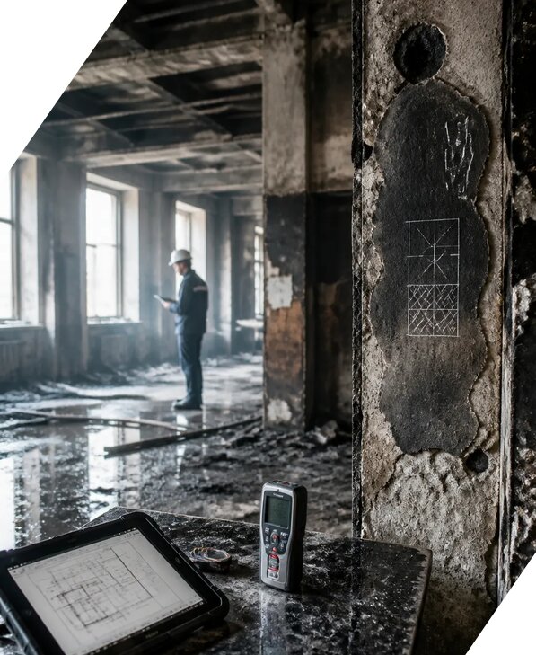 Обследование зданий после пожара в Белой Калитве от 15557 р. | ЭкспертизаРоссия