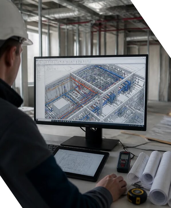 Создание BIM модели инженерных сетей для объектов в Белой Калитве